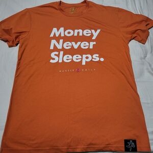 Orange Graphic Tee for Men